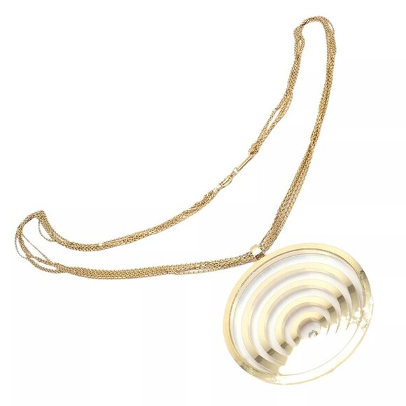 Chopard 18k Yellow Gold Extra Large Happy Spirit Diamond 5 Strand Necklace - Picture 15 of 16